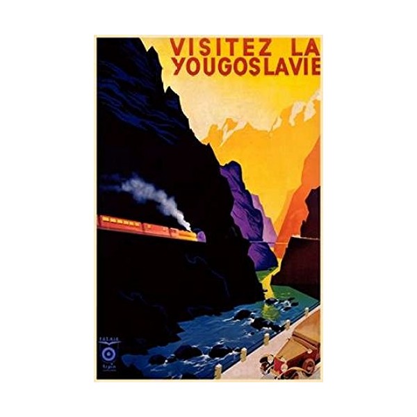 Posterazzi Visit Yugoslavia Poster Print by Unknown, (12 x 18)