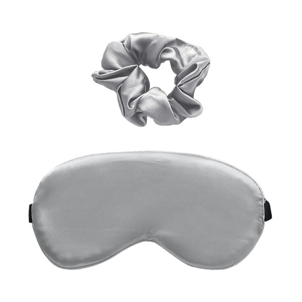 1 Simple Eye Mask and 1 Hair Scrunchie, Sleep Blackout