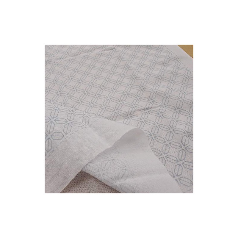 Olympus Thread Sashiko Cloth Pack, One-Stitch Flower Dishcloth (White) Corner