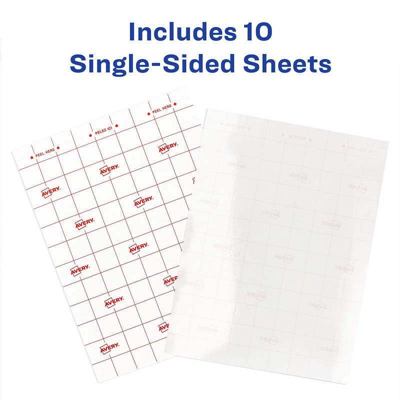 Avery LS10P Hojas para Laminar, 10 Hojas