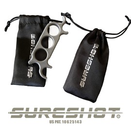 Sure Shot 3-Finger Billiard Mechanical Bridge for Billiards, Hand Held Pool Bridge, Billiards Pool Cue Accessory, The First Ever Handheld Snooker Accessory That Perfects Every Shot! Silver