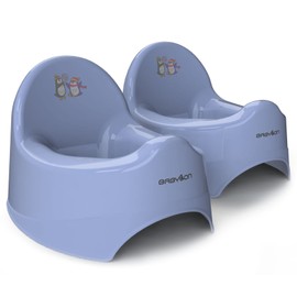 BABYLON Children's Potty Nautilus, Anatomisсh Children's Toilets, Children's Toilet, Night Pot for Children, Baby Toilet, Boys/Girls Children's Potty from 1 Year, Potty for Children, Purple, Set of 2
