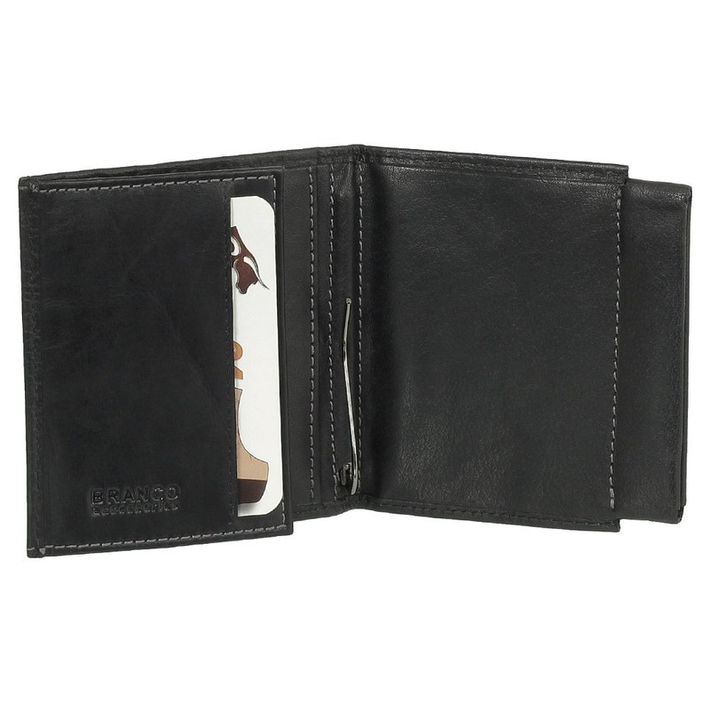 Sporty Leather Dollar Clip Men's Wallet Money Clip Wallet with