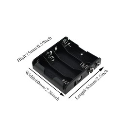 Hahiyo 9V Battery Holder with Standard Snap Connector Sturdy Accommodated Slot Well Conducting Contact Springs Durable Plastic Batteries Case Box 2 PCS for Wall Clocks Ham Radio RC Toys