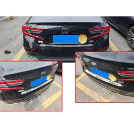 GZBFTDH Cargo Door Sill Trim Guard Accessories for Honda Accrod 2018 2019 2020 2021 2022, Steel Trunk Door Entry Guard Back Rear Bumper Protector Cover Plate