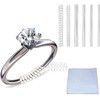 Ryaner Ring Size for Loose Rings,16pcs set, Invisible Clear Silicone,
