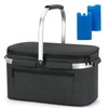 ALLCAMP Picnic Basket - 2 Ice Box Included 32L Insulated