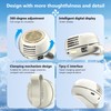 Clip‑On Bladeless Waist Fan, Hands‑Free Portable Personal Cooling Mini Fan