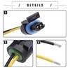 Motoforti Multi-Purpose Wire Connector Pigtail Plug, Temperature Sensor Connector Headlight