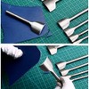 UUJOLY 7 Pcs Leather Half-Round Shaped Cutter Leathercraft Punching Tools