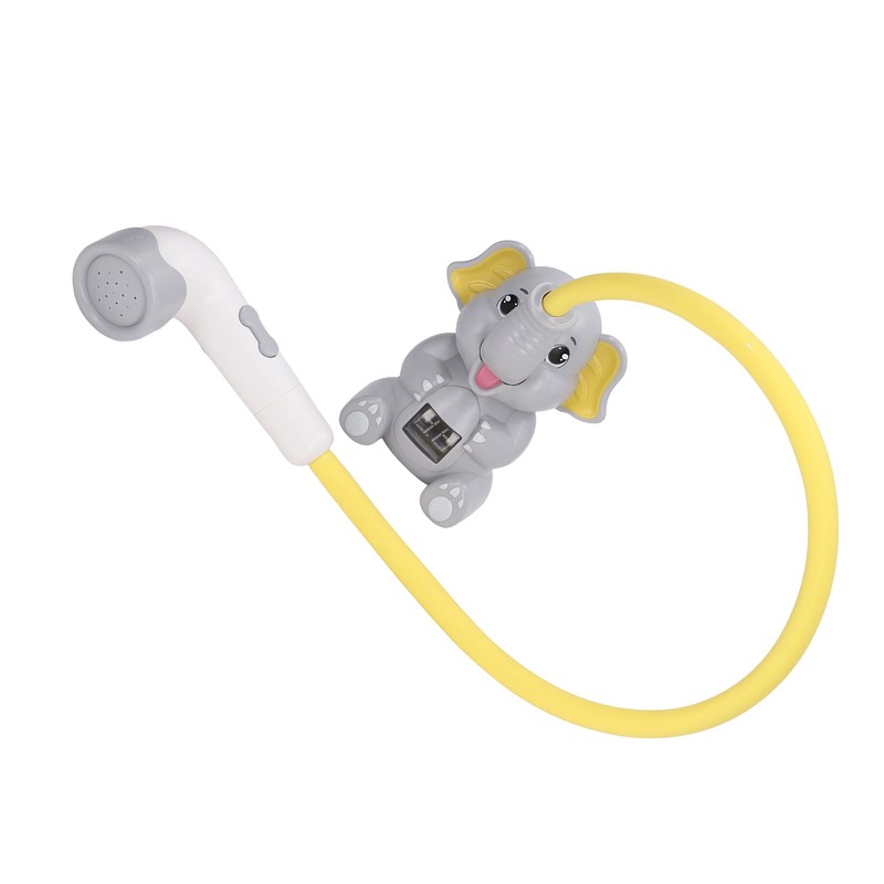 Baby Bath Shower Head with Thermometer Animal Shaped IPX7 Waterproof