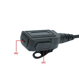 Klykon Cp200d Earpiece,Walkie Talkie Headset with Mic Ptt Compatible with Motorola Cp200 Cp185 Cp200d Rdm2070d 2 Way Radio 2 Pin G Shape