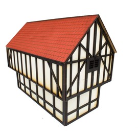 War World Gaming WWG Medieval Town MDF Two-Storey Barn – 28mm/Heroic Fantasy Wargaming Terrain Age of Sigmar Confrontation