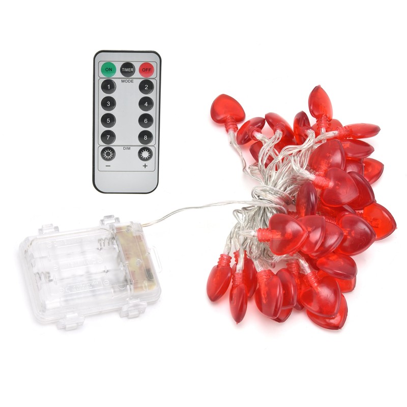 Heart Shape 20LED String Lights 2M Copper Wire Light for
