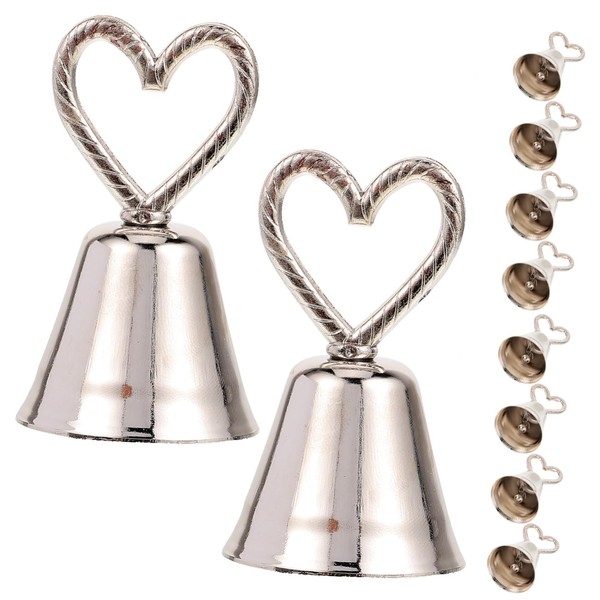 STOBAZA 10pcs Bell Table Card Decoration Hanging Bells Stand Wedding