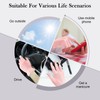 MIG4U Fingerless Moisturizing Gloves, Half Finger Touchscreen Beauty Glove for