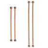 ITROLLE 1 Pack Round Sandalwood Decorative Transfers Hanging Rods Bamboo