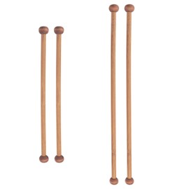 ITROLLE 1 Pack Round Sandalwood Decorative Transfers Hanging Rods Bamboo and Wood Weaving Accessories Tenon Rods for Home Crafts DIY Hooks Banner Rods Closet Shelf Clothes Rails