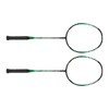 2 Pcs Carbon Fiber Badminton Rackets Ultra Light Adult for