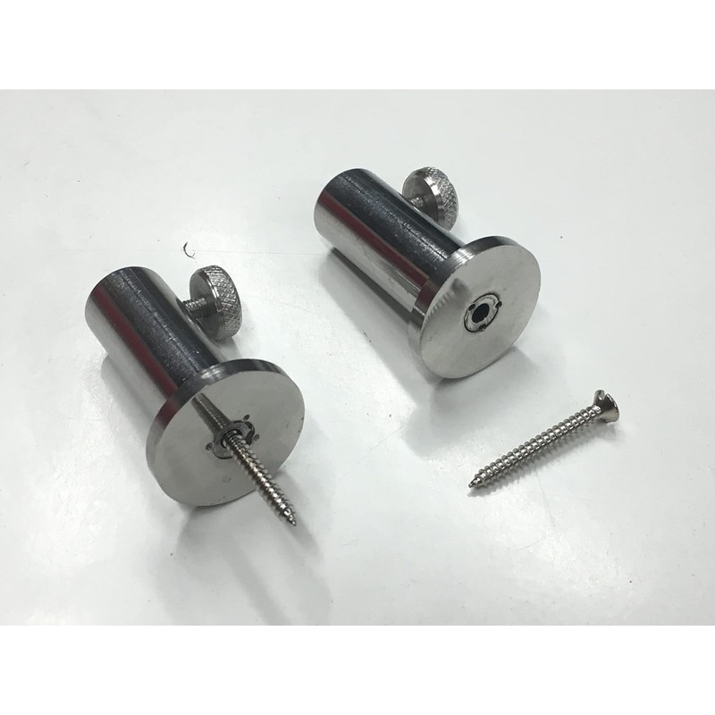 TMC 2 x Stainless Steel Stage Stands with screws for