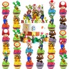 Mario Confezione di decorazioni per torte di compleanno da 25