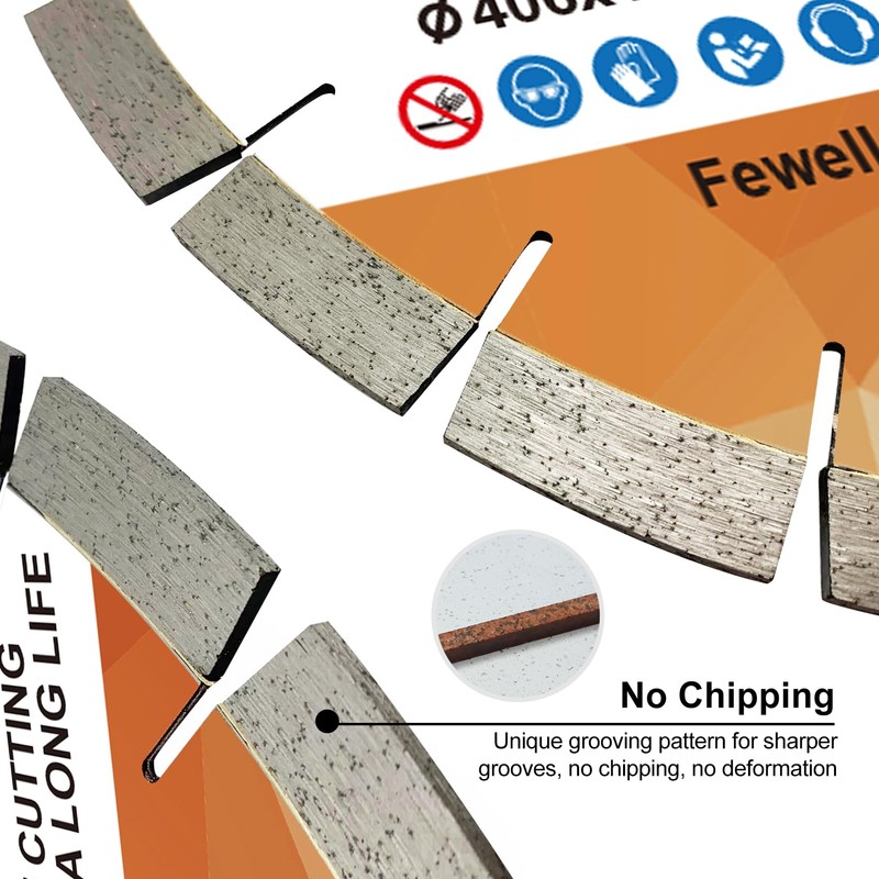 FEWELL 16 inch 406mm Diamond Saw Blade for Bridge Saw