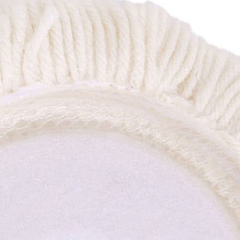 ANCLLO 8 Inch 100% Wool Hook and Loop Grip Buffing