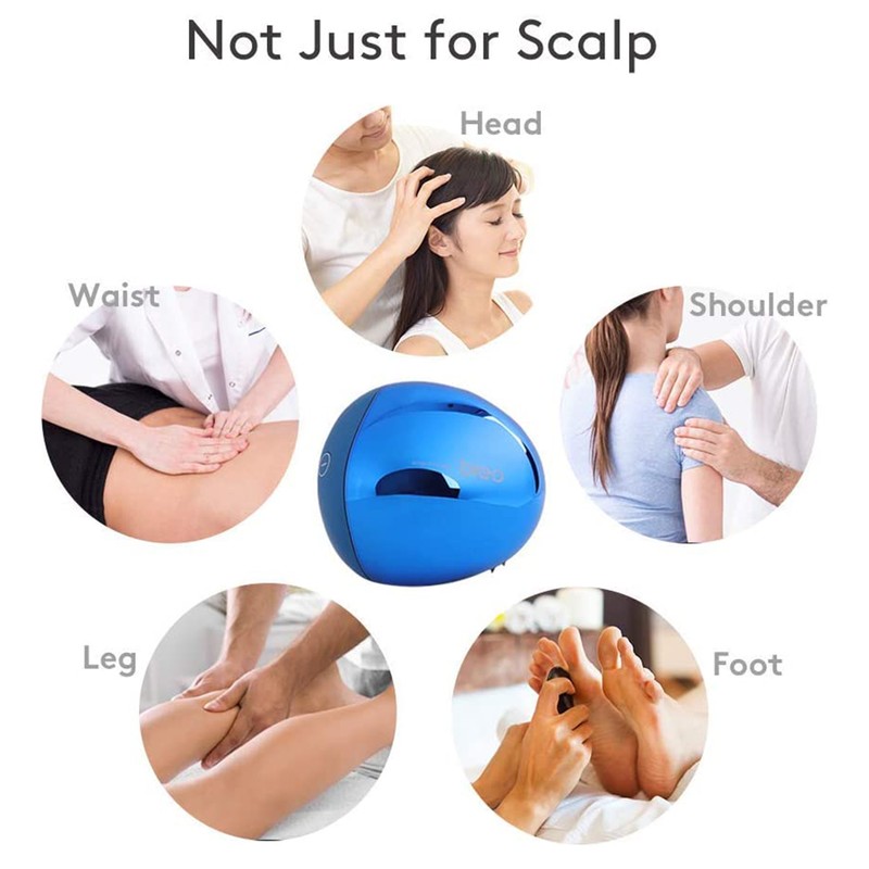 Breo Portable Mini Scalp Massager IPX7 Waterproof Wireless Massager Octopus