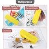 Mr. Pen- Silicone Pencil Case Pouch, Yellow, Aesthetic Multipurpose Design,