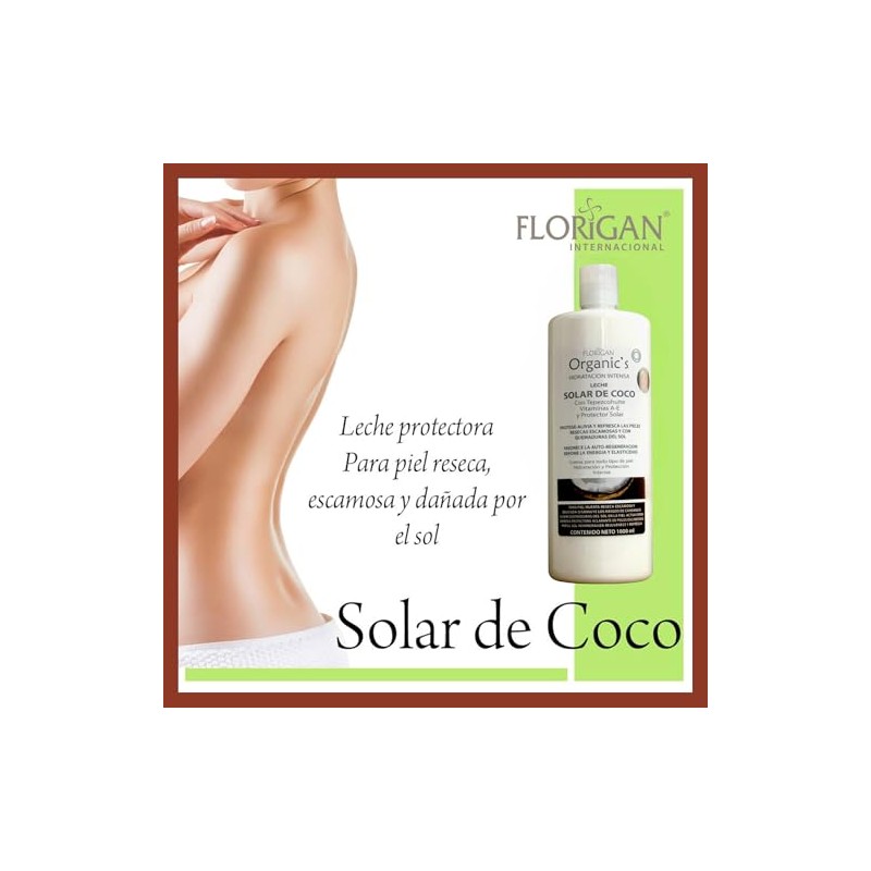 Hidratación Intensa Crema Corporal LECHE de COCO Solar con TEPEZCOHUITE,