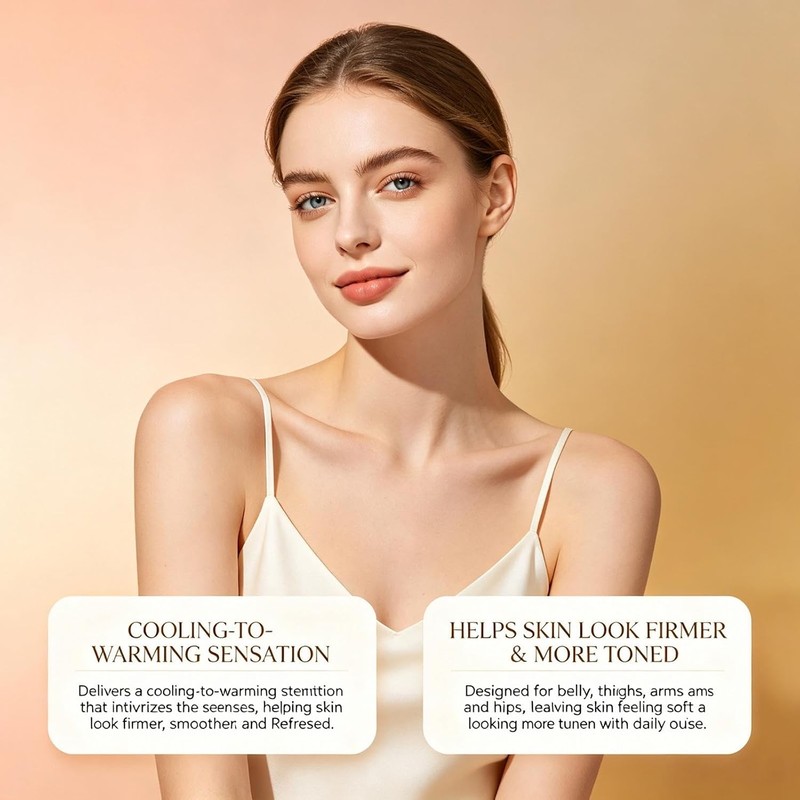 Cryo Thermo Gold Firming Gel, Cooling Warming Body Moisturizer (2pcs)