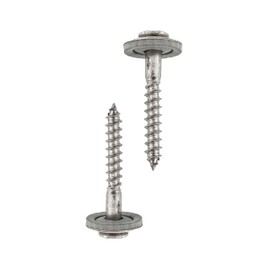 HELPMATE Spengler Screws 4.5 x 35 mm, Pack of 150, DIN 7995, Stainless Steel A2, PZ2, DIN 7995, Roofing Screws, Rounded Head with Washer and EPDM-Di, Silver, 4.5 x 35 mm