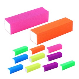 Healvian 12pcs Sponge Nail Buffer Blocks Manicure Files for Polishing Trimming Lightweight Nail Supplies for Easy Use and Portability Essential for Women