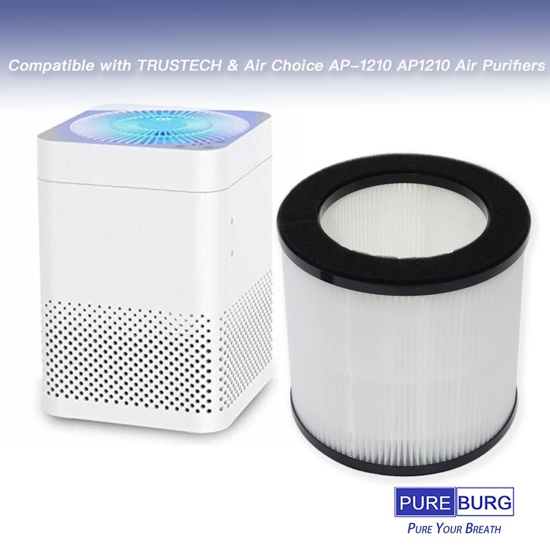 PUREBURG Replacement True HEPA Filters Compatible with TRUSTECH & Air