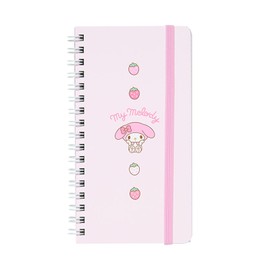 Sanrio 430773 My Melody Slim Ring Notebook with Elastic Band