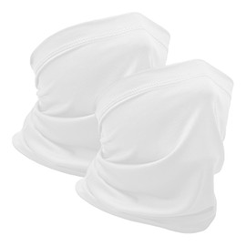WOXVM 2 Pack Neck Gaiter Face Mask Breathable Sun Cooling Balaclava Versatile Bandana Tube Neck Scarf Gator Face Cover Summer UV Protection Headwear for Men Women Outdoor Sports