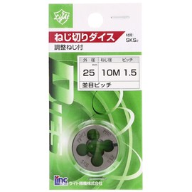 Light Dice, 0.9 inches (25 mm), M10 x 0.06 inches (1.5 mm)