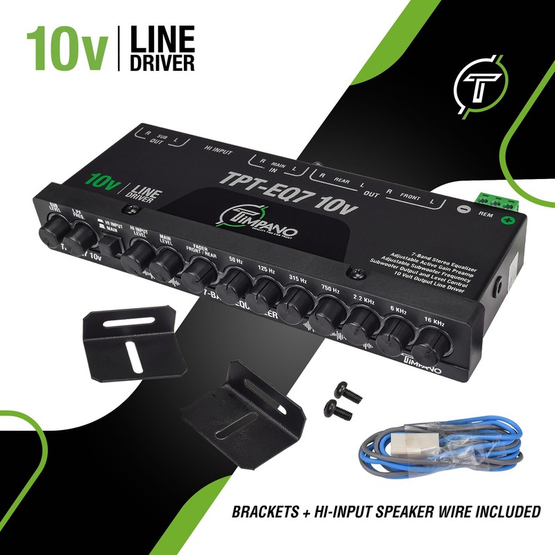 Timpano 7 band equalizer TPT-EQ7 10V High Voltage Line Driver