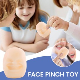 Funny Face Pinch Toys, Funny Stress Reliever Toy Gift for Boys, Girls, Men, Women, Teens, Kids, Funny Birthday Gift