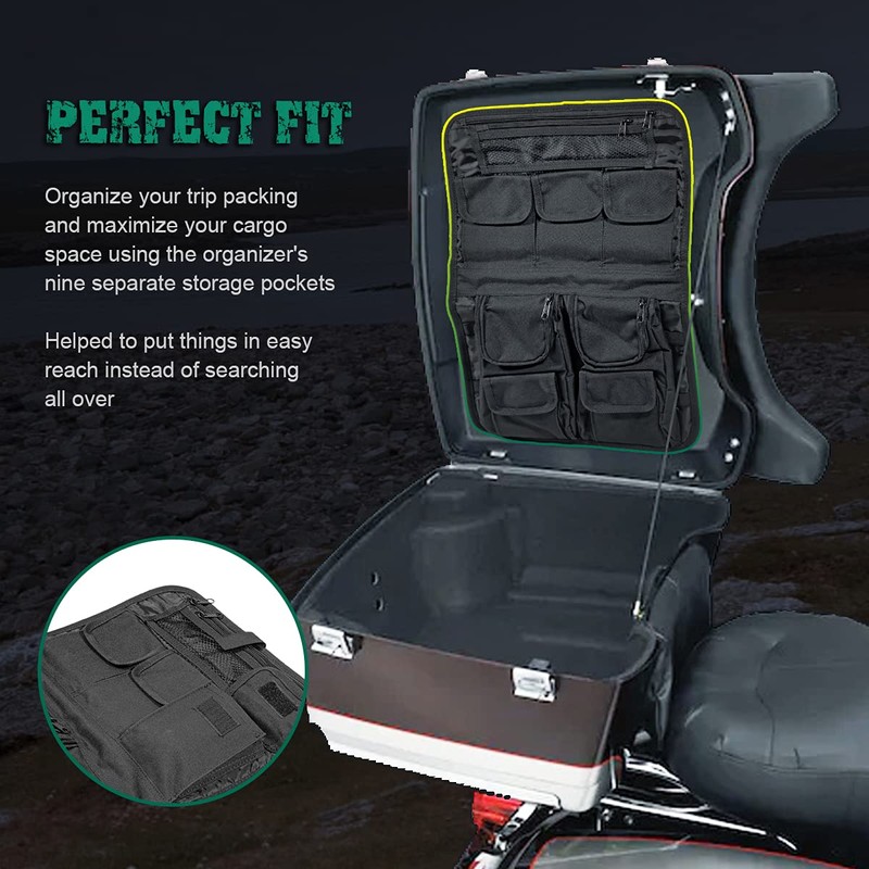 Mofun Tour Pack Lid Organizer Saddlebags Tour Luggage Storage Bag