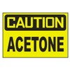 Generic Caution Acetone Sticker Decal D686