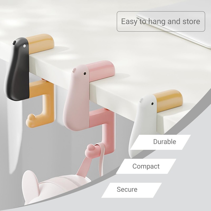 Cute Purse Hook for Table -Portable Purse Hook for Desk
