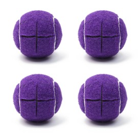 Precut Tennis Balls for Walkers 4 PCS Walker Tennis Ball for Furniture Legs and Floor Protection Heavy Duty Long Lasting Felt Pad Glide,Fit Most Walkers (Purple)