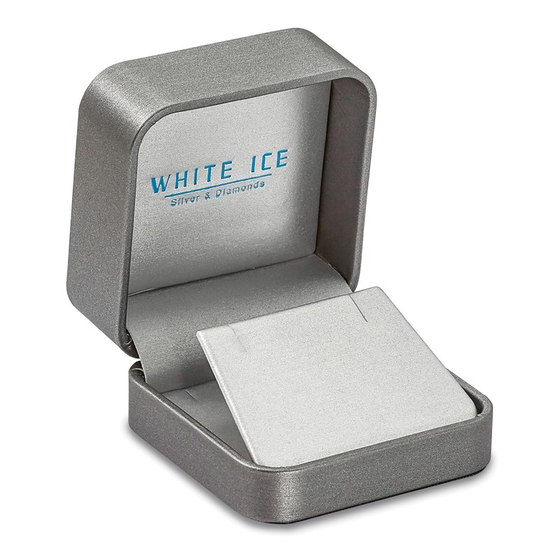 White Ice SS 02ct Diamond Heart Necklace