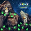 VioraWhite 100 Pcs Luminous Bright Alien Duck Figurine Mini Funny