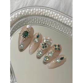 Blanca handmade nail tips - Long point (stiletto) / 블랑카 수제네일팁 - 롱 포인트(스틸레토)