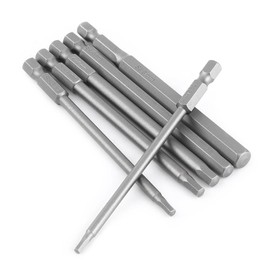 6pcs 100mm Magnetic Hex Shank Screwdriver Drill Bit Set HEX Head Tool Bit Set with 1/4" Hex Shank