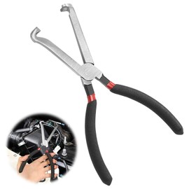 Electrical Disconnect Pliers, Electrical Connector Pliers Automotive Electrical Connector Disconnect Pliers, Long Spark Plug Disassembly Pliers Tear Down Air Flow Sensors Fuel Injectors (Red)