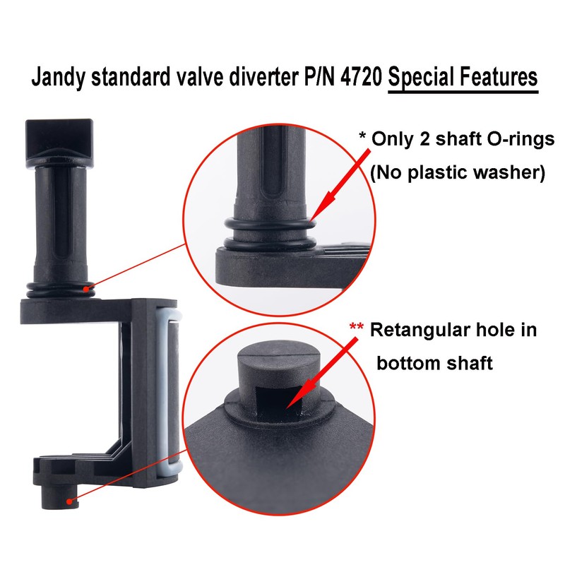 ATIE Pool Valve Diverter Kit 4720 Replacement for Jandy 2