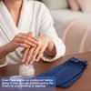 2 Pairs Cotton Eczema Gloves Sleeping,L,Deep Blue,Closed-top